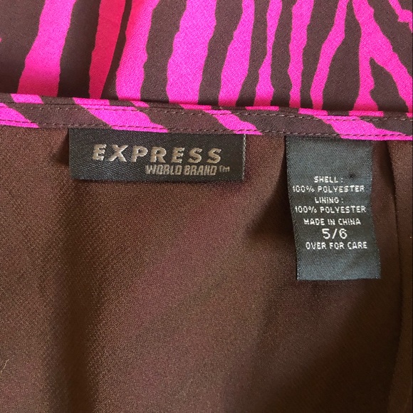Express purple/brown zebra stripe skirt 5/6 - Picture 7 of 7